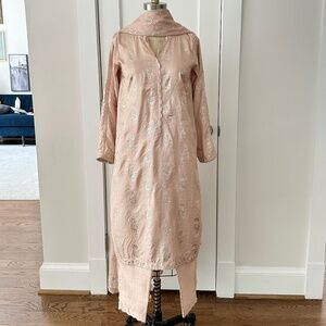 Junaid Jamshed Teen Girls Size 14 Silk 3 Piece Suit